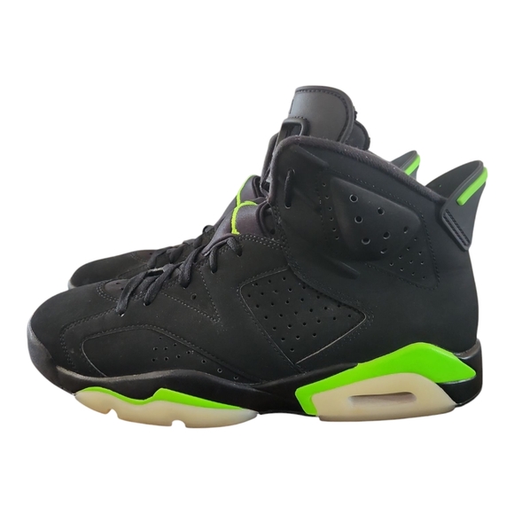Jordan Other - Air Jordan 6 Retro Electric Green and Black High-Top Sneakers 10.5